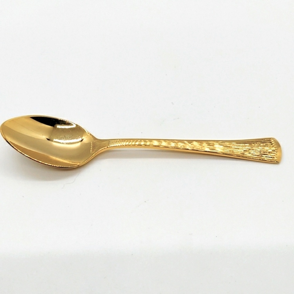 Lillian Vernon child gold plates spoon